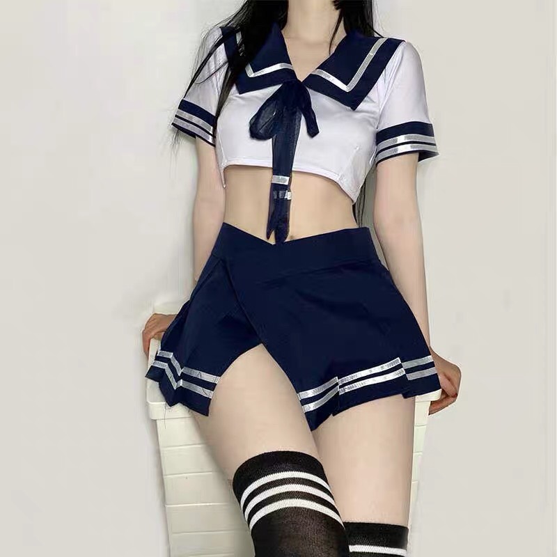 Đồ Ngủ Cosplay Nữ Sinh Nhật Bản - Thổi Lửa Yêu Thương - set cosplay sexy tình thú