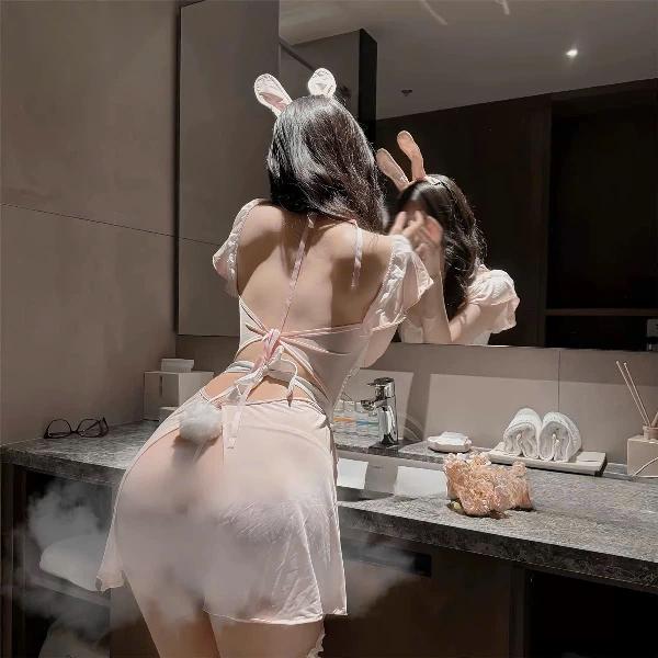 Đồ ngủ cosplay sexy maid hầu gái quyến rũ