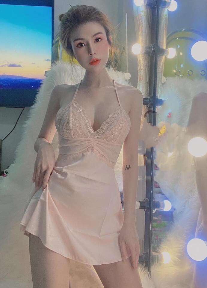 Váy Ngủ Lụa Satin Sexy Cao Cấp Dây Chữ Y